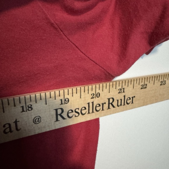 Gustin Shirt Mens Small Red Crewneck Short Sleeve Made in USA Tee Cotton Blend - Picture 6 of 7